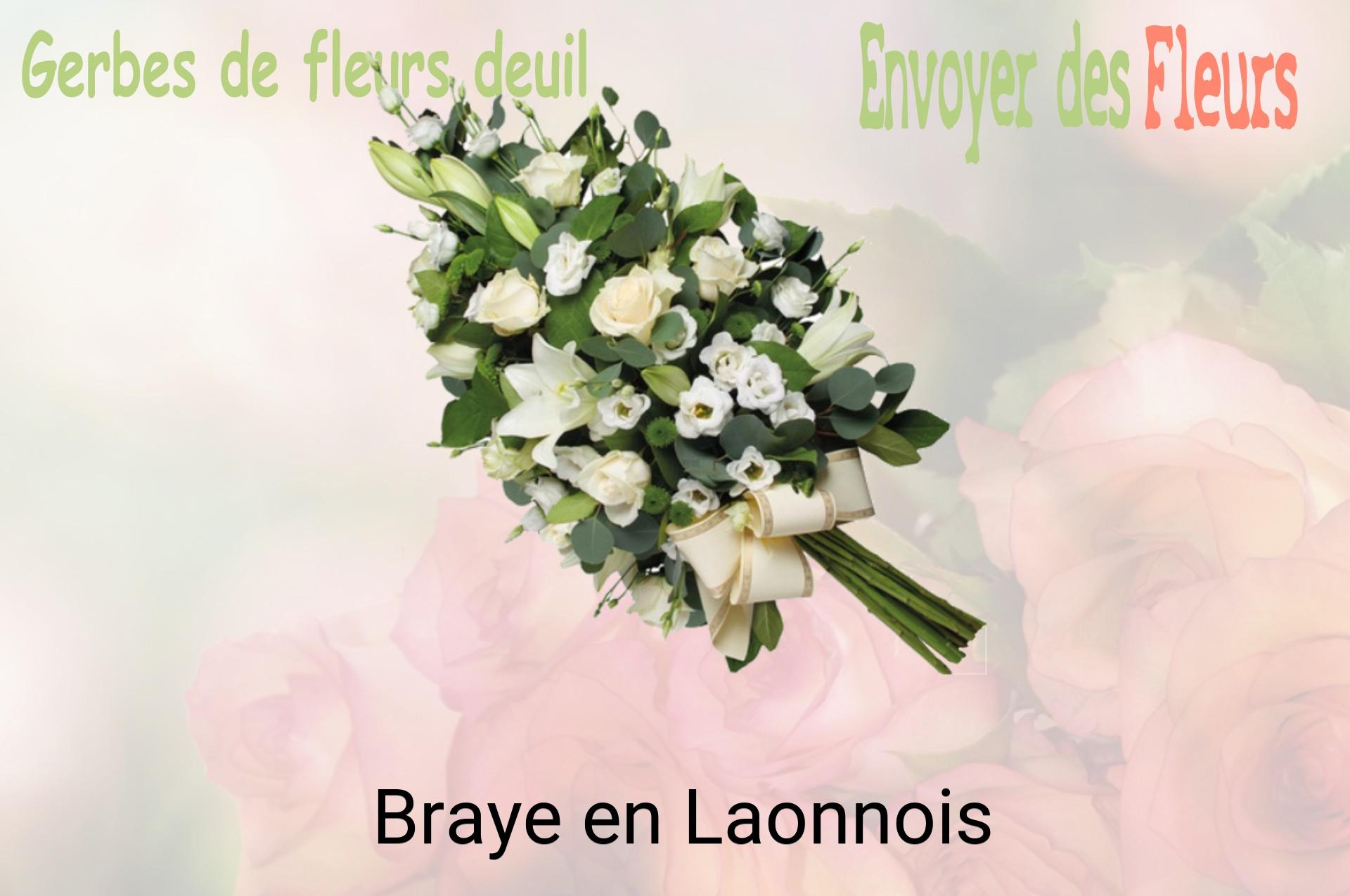 Gerbe de fleurs de deuil livrée à Braye-en-Laonnois